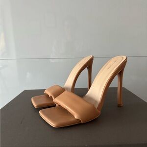 Pretty Little Thing Tan High Heel Sandals